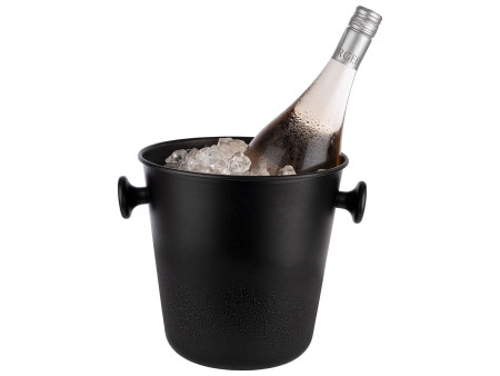 APS Seau à vin/champagne avec 2 poignées, 8 litres, noir