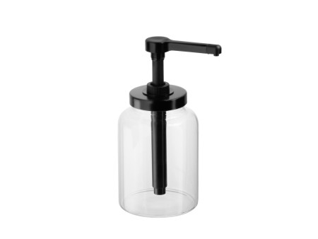 APS Flacon doseur DISPENSA, 1,7 litre, transparent/noir