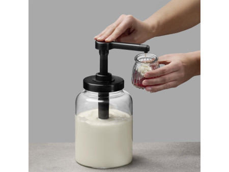 APS Flacon doseur DISPENSA, 1,7 litre, transparent/noir