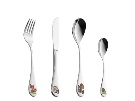 Esmeyer Couverts pour enfants FOREST, 4 pièces, inox 18/10