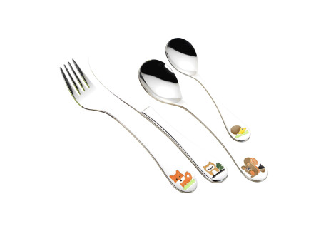 Esmeyer Couverts pour enfants FOREST, 4 pièces, inox 18/10