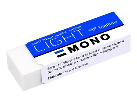 Tombow Gomme en plastique 'MONO light', blanc