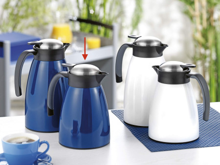 Esmeyer Pichet isotherme GLACE, 1 litre, bleu foncé