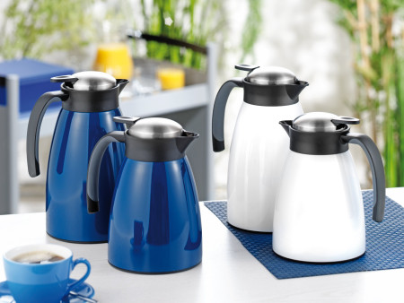 Esmeyer Pichet isotherme GLACE, 1 litre, bleu foncé