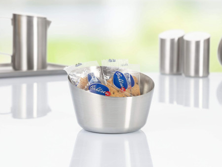 Esmeyer Coupelle pour snacks et dips VISTA, rond, argent