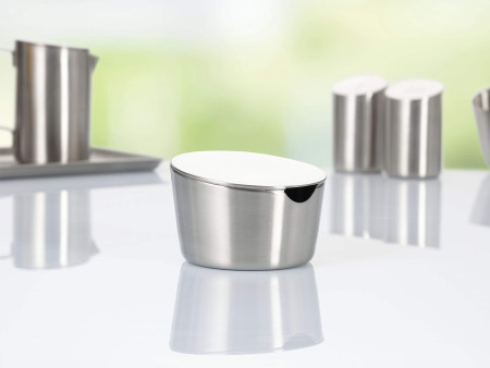 Esmeyer Sucrier avec couvercle VISTA, rond, argent