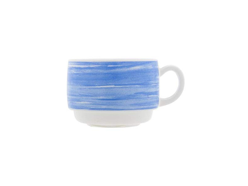 Esmeyer Tasse à café BRUSH, 0,19 l, bleu/blanc