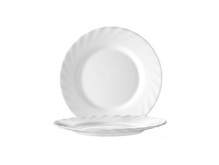 Esmeyer Assiette plate TRIANON, 245 mm, blanc