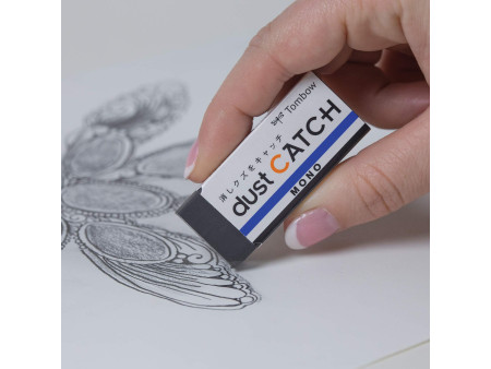 Tombow Gomme en plastique 'MONO dust CATCH', noir