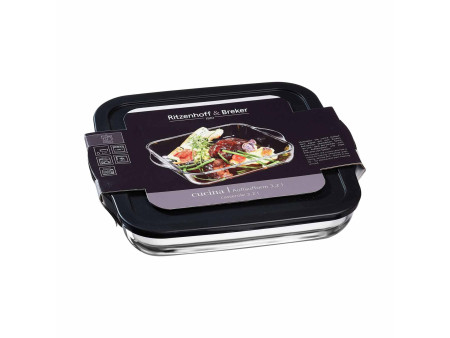 Ritzenhoff & Breker Plat à gratin CUCINA, en verre, 3,2 l