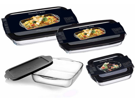 Ritzenhoff & Breker Plat à gratin CUCINA, en verre, 3,85 l