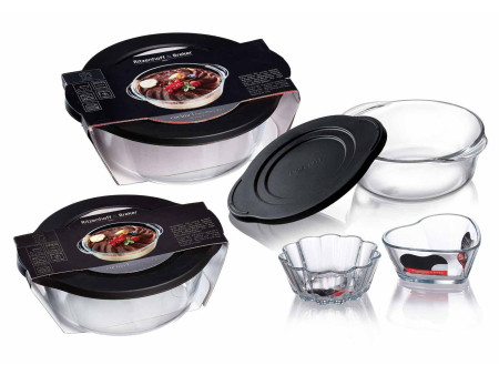 Ritzenhoff & Breker Plat à gratin CUCINA, en verre, 1,45 l