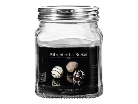 Ritzenhoff & Breker Bocal VIO, carré, 0,9 litre