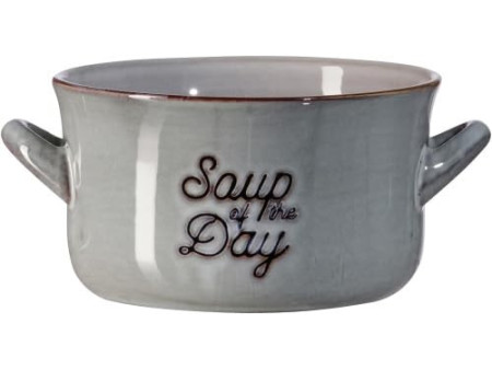 Ritzenhoff & Breker Bol à soupe TASTY Gris, 570 ml