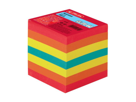 herlitz Bloc-notes cube, 90 x 90 mm, 80 g/m2, coloré