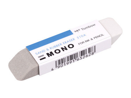 Tombow Gomme duo en caoutchouc naturel 'MONO sand & rubber'