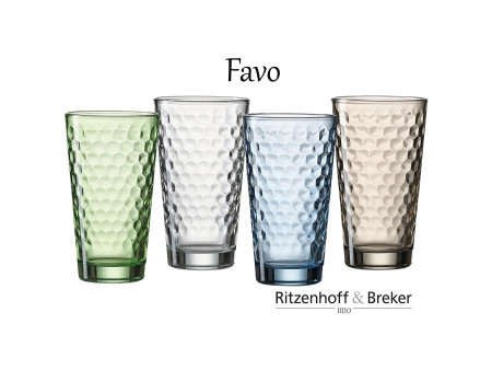 Ritzenhoff & Breker Verre FAVO, 400 ml, marron