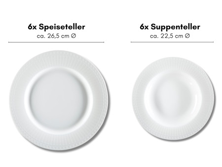 Ritzenhoff & Breker Service de table SOFIA, 12 pièces