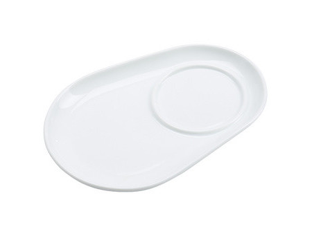 Ritzenhoff & Breker Dessous de tasse BIANCO, ovale