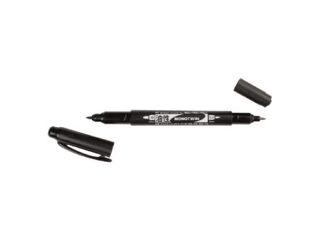 Tombow Feutre double pointe MONO twin, noir