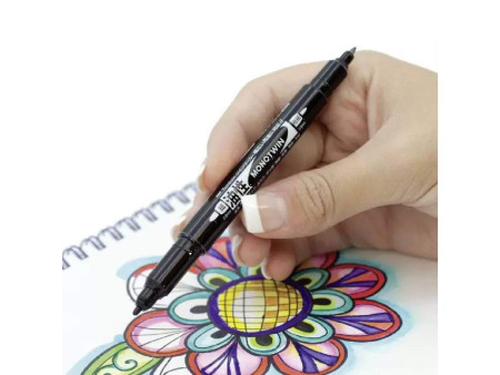 Tombow Feutre double pointe MONO twin, noir