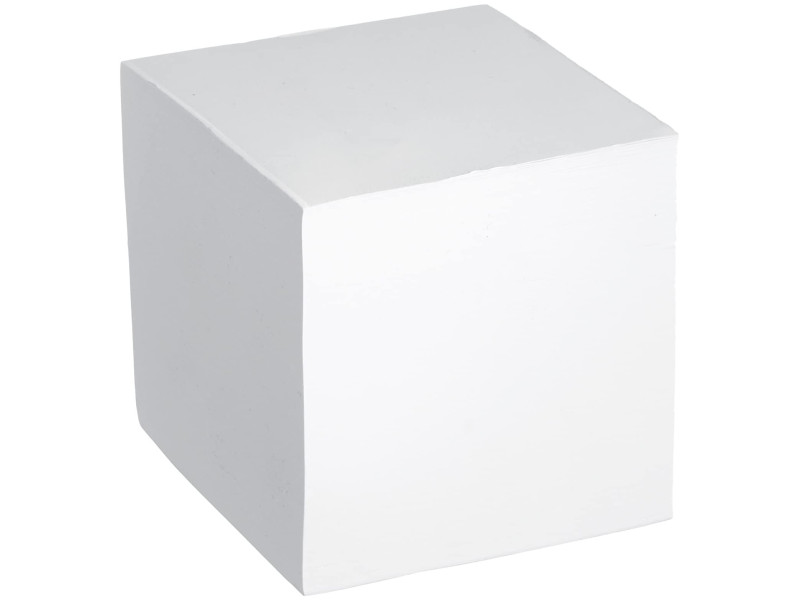 herlitz Bloc-notes cube, 90 x 90 mm, 80 g/m2, blanc