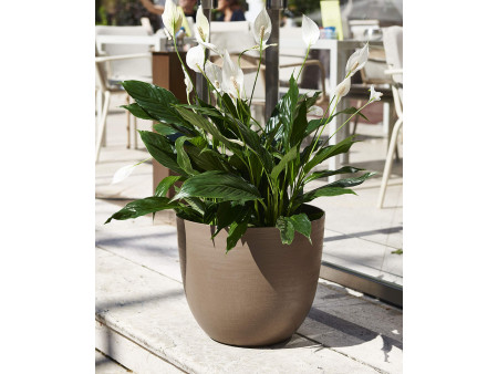 tera Pot de fleurs 'Over', diamètre: 380 mm, sable
