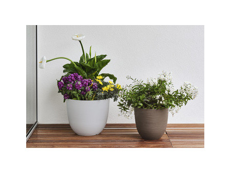 tera Pot de fleurs 'Over', diamètre: 480 mm, cloud