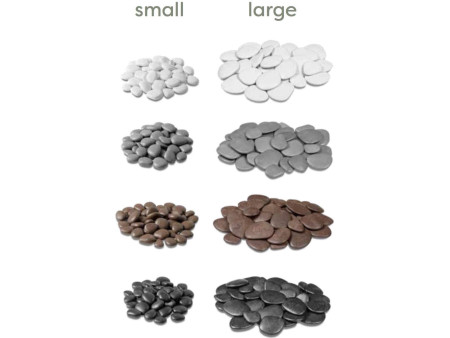 tera Pierres décoratives 'Pebbles', taille L, blanc