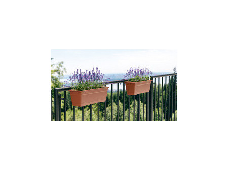 tera Kit de jardinière 'Birka', support inclus, terracotta