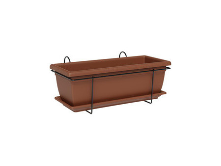 tera Kit de jardinière XXL 'Tora', support inclus,terracotta