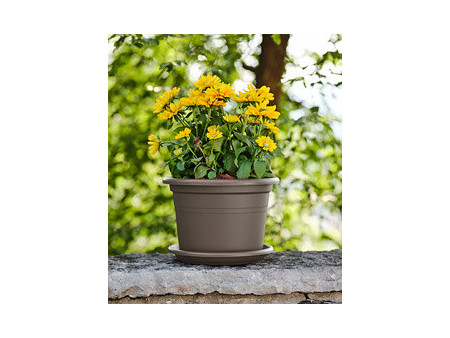 tera Pot de fleurs 'Basic round', diam.: 400 mm, terracotta
