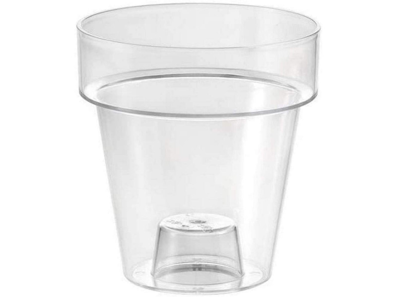 tera Pot de fleurs 'Porto 16', transparent