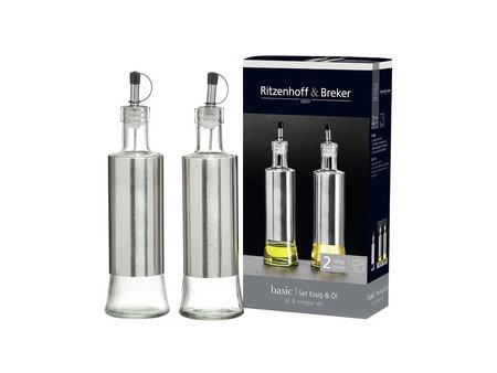 Ritzenhoff & Breker Kit flacons pour huile & vinaigre BASIC