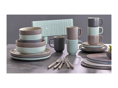 Ritzenhoff & Breker Service de table JASPER, 8 pièces, gris
