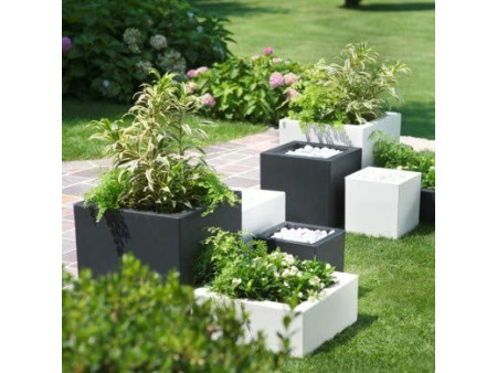 tera Cube à plantes 'Schio Cubo 25', anthracite