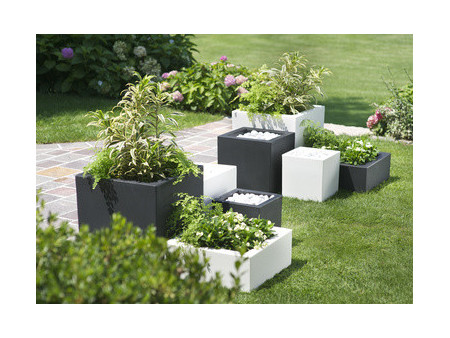 tera Cube à plantes 'Schio Cubo 30', smoke
