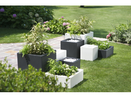 tera Cube à plantes 'Schio Cubo 50', anthracite