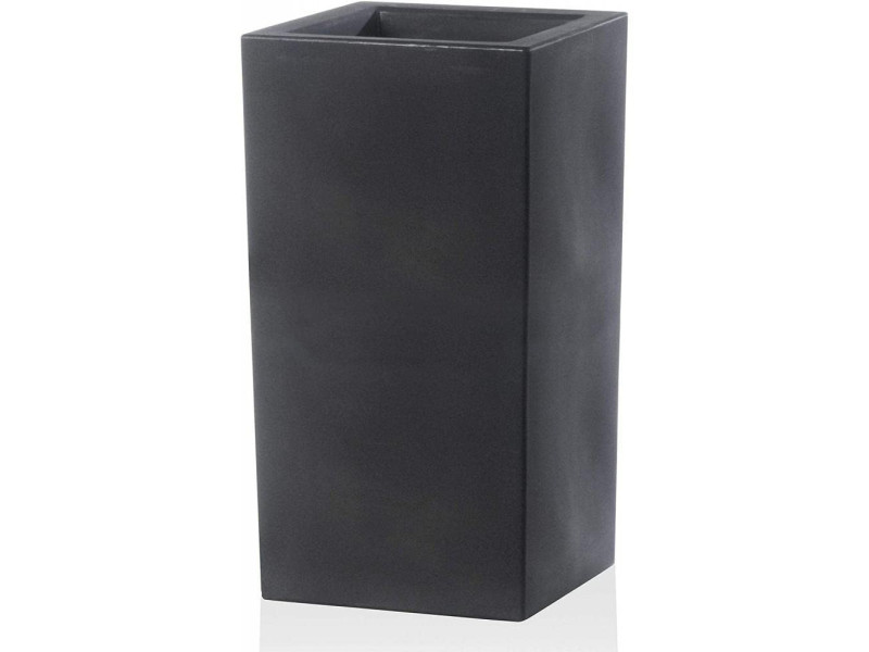 tera Colonne à plantes 'Schio Cubo Alto 80', anthracite