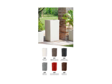 tera Colonne à plantes 'Schio Cubo Alto 80', anthracite