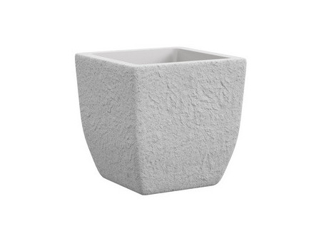 tera Cube à plantes 'Lithos 40', stone white