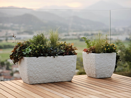 tera Bac à plantes 'Petram 80', stone white