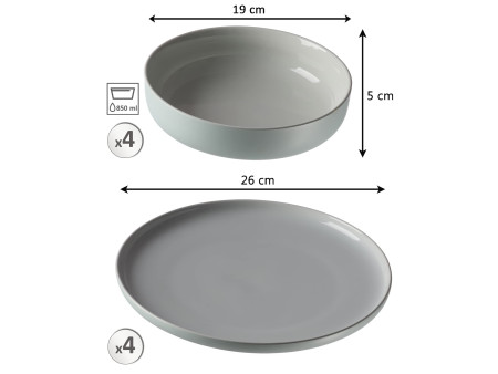 Ritzenhoff & Breker Service de table JASPER 8 pièces, menthe