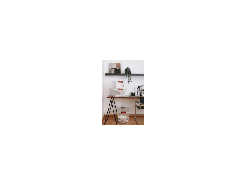 EDA Boîte de rangement CLiPSTOCK, 15 litres, PP, transparent
