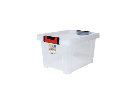 EDA Boîte de rangement CLiPSTOCK, 15 litres, PP, transparent