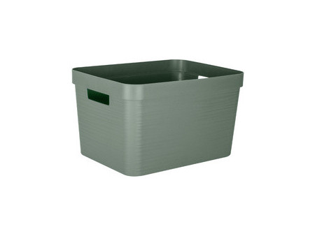 EDA Boîte de rangement STONE, 6 litres, PP, vert laurier