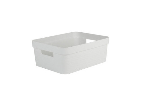 EDA Boîte de rangement STONE, 18 litres, PP, noir