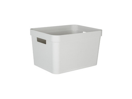 EDA Boîte de rangement STONE, 18 litres, PP, vert laurier