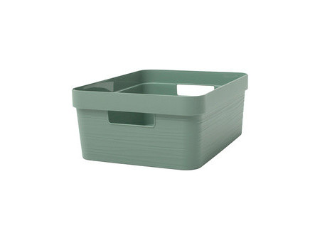 EDA Boîte de rangement STONE, 30 litres, PP, vert laurier