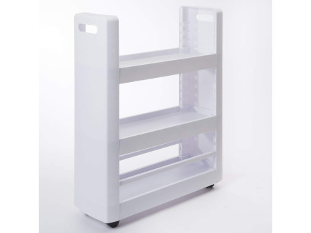 EDA Desserte mobile MOBILO, 3 tablettes, PP, blanc